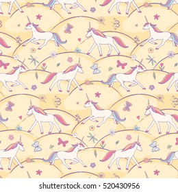 unicorn vector pattern