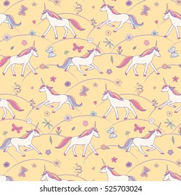 unicorn vector pattern
