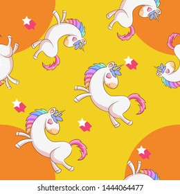 unicorn vector pattern graphic design