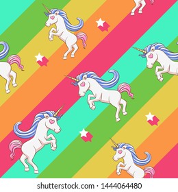 unicorn vector pattern graphic design