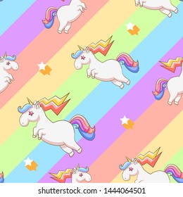 unicorn vector pattern graphic design
