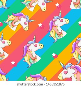 unicorn vector pattern graphic design