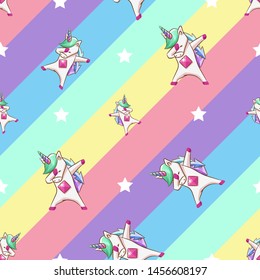 unicorn vector pattern. graphic design