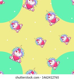 unicorn vector pattern graphic design
