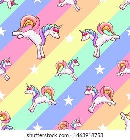 unicorn vector pattern graphic design