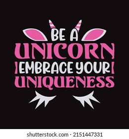 Unicorn Vector T-shirt Design for print.