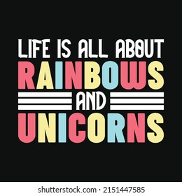 Unicorn Vector T-shirt Design for print.
