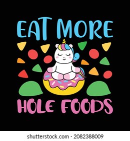 Unicorn vector typography t-shirt design