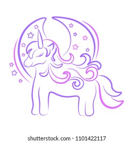 Unicorn with wings