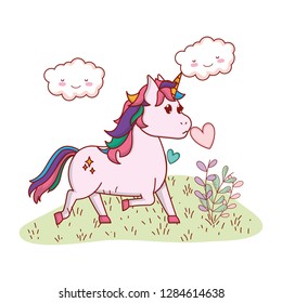 unicorn in a yard