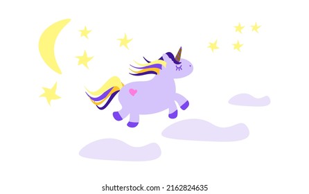 unicorn.a fairy tale.vector illustration.isolated on a white background.high quality.