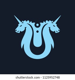 Unicorns abstract sign