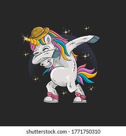 Unicorns are dabbing in full color