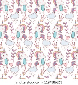 Unicorns fantasay background