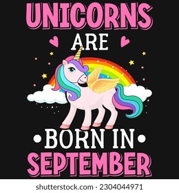 Unicorns graphic typography tshirt design vector design