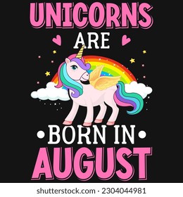 Unicorns graphic typography tshirt design vector design