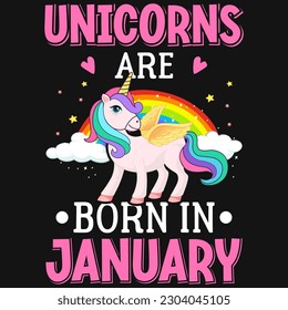 Unicorns graphic typography tshirt design vector design