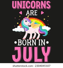 Unicorns graphic typography tshirt design vector design