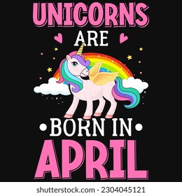 Unicorns graphic typography tshirt design vector design