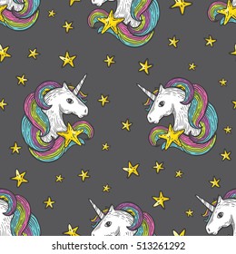 unicornios cabeza patrón de cuerno 