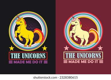 Los Unicornios Me Hicieron Hacerlo, Escuadrón De Unicornio, Camisa De Amante Animal, Mi Animal Espiritual, Camiseta De Unicornio, Camiseta De Niños, Camisa De Aniversario, Camisa De Arcoiris, Regalo Para Unicorn Lover, Camiseta Cuta Para Mujeres