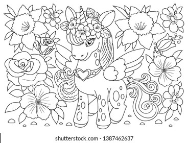 Download Unicorn Colouring Book Images Stock Photos Vectors Shutterstock