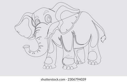 Plantilla de tigre de vector, arte y diseño de iconos de Unicque