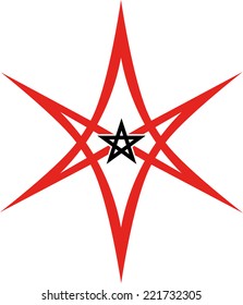 Unicursal Hexagram, Pentagram