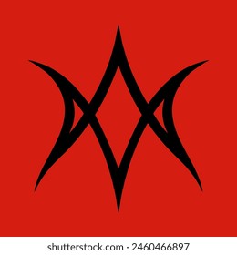 Unicursal Hexagram, Satanic Symbols, Medieval Occultism, Magic Stamps, Sigils, Mystical Knots, Devil's Cross. Sigil Lucifer Baphomet vector