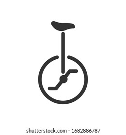 Unicycle icon. One wheel transport symbol modern, simple, vector, icon for website design, mobile app, ui. Vector Illustration