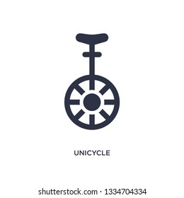 unicycle icon. Simple element illustration from magic concept. unicycle editable symbol design on white background. Can be use for web and mobile.