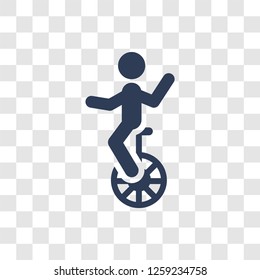 Unicycle icon. Trendy Unicycle logo concept on transparent background from Circus collection