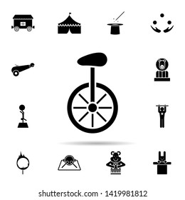 unicycle icon. Universal set of circus for website design and development, app development