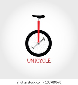 Unicycle Isolated Vector