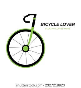 Unicycle lover logo,love unicycle logo,I Love My Bicycle,Bicycle lover graphic design template vector isolated,Bicycle Lover logo symbol or icon template design.