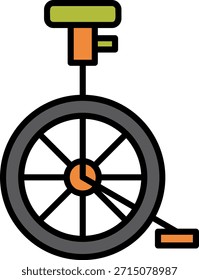 Unicycle New Icons Design Vector