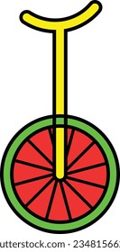 unicycle one wheel acrobat balancing circus act Outline