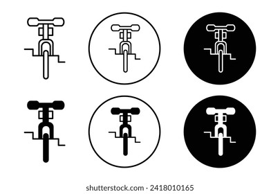 Unicycle simple icon collection set on white background color