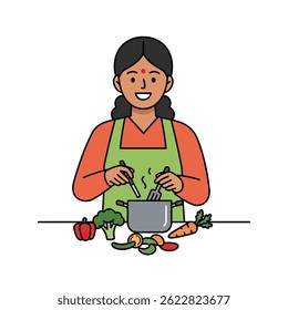 Unidentifiable person actively preparing a nutritious healthy meal with fresh ingredients in a clean white kitchen setting