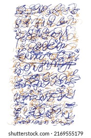 Unidentified Abstract Handwriting Scribble. Typography, Design, Not Seamless!