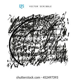 Unidentified abstract handwriting scribble vector. More in my portfolio