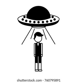 unidentified flying object abducting person