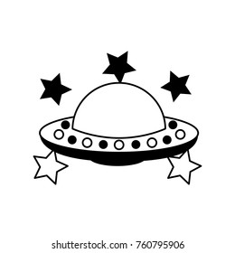 unidentified flying object with stars