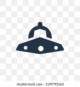 unidentified flying object vector icon isolated on transparent background, unidentified flying object transparency concept can be used web and mobile