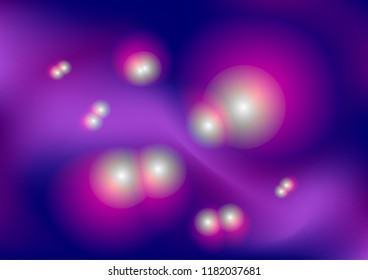 Unidentified living things on gradient background, abstract scientific illustration