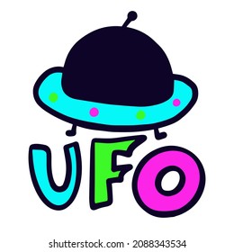 Unidentified space alien object arrives on Earth UFO for children