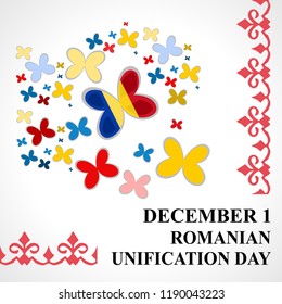 Unification Day of Romania Vector Illustration. Suitable for greeting card, poster and banner. 