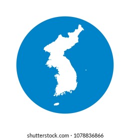 Unification Korea Map vector.