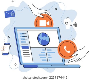 Unified communication, computer network connections to other networks. Collaboration service. Communication integration platform, consistent unified user interface concept. Online management