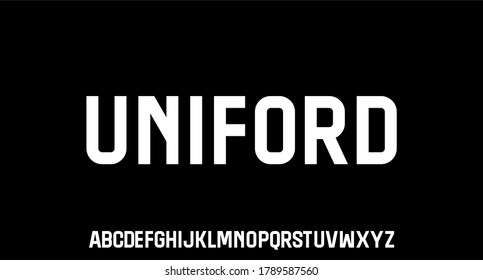 uniford, urban condensed font vector typeface